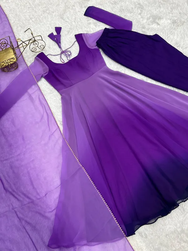 Purple_Pure_Romansilk_Premium_&_Elegant_Anarkali_Kurta_&_Pant_Set_With_Dupatta_For_Women