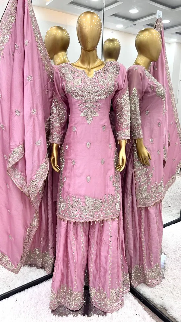 Premium_Heavy_Embroidered_Chinon_Silk_Top_Gharara_Dupatta_Set