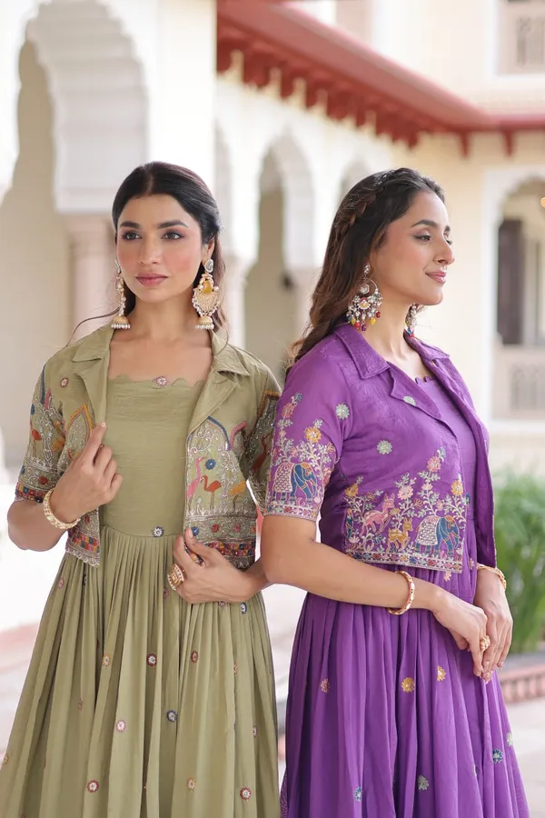 Premium_Vichitra_Silk_Designer_Gown_With_Embroidered_Koti