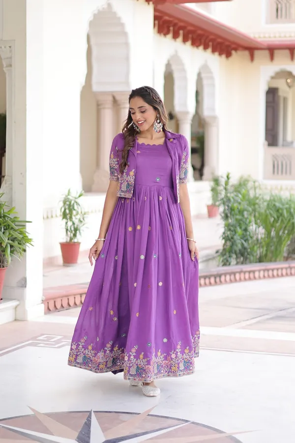 Premium_Vichitra_Silk_Designer_Gown_With_Embroidered_Koti