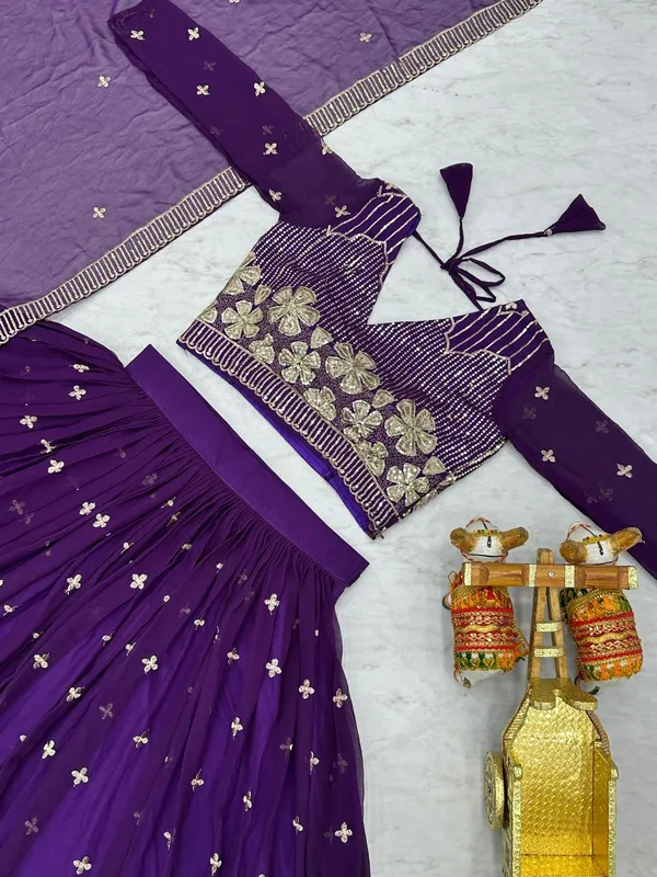 Premium_Festive_Sequins_Embroidered_Faux_Georgette_Lehenga_Choli_Set