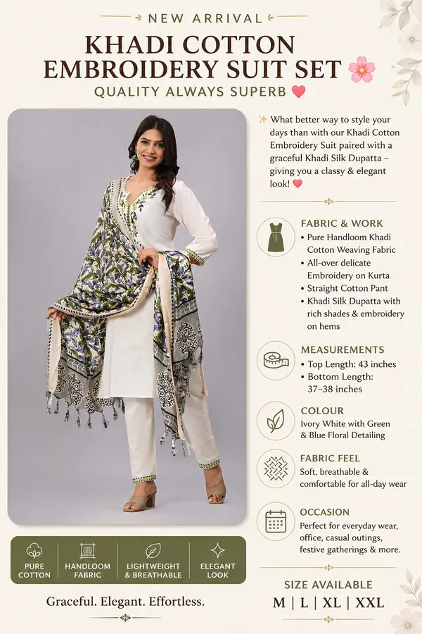 Ivory_Floral_Embroidery_Khadi_Cotton_Suit_Set