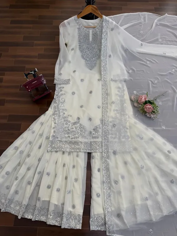Ivory_Pearl_Faux_Georgette_Designer_Palazzo_Set_with_Embroidered_Dupatta