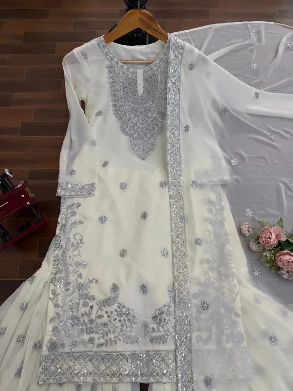 Ivory_Pearl_Faux_Georgette_Designer_Palazzo_Set_with_Embroidered_Dupatta