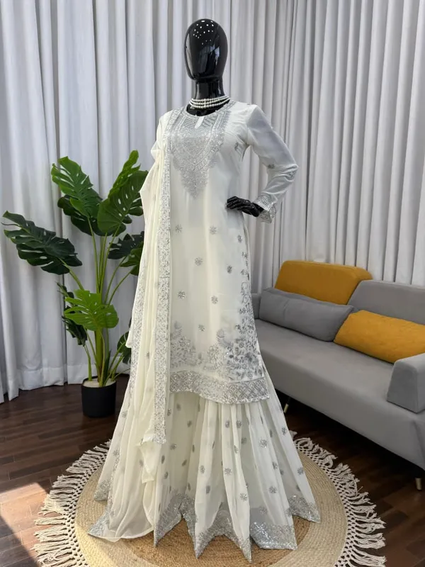 Ivory_Pearl_Faux_Georgette_Designer_Palazzo_Set_with_Embroidered_Dupatta