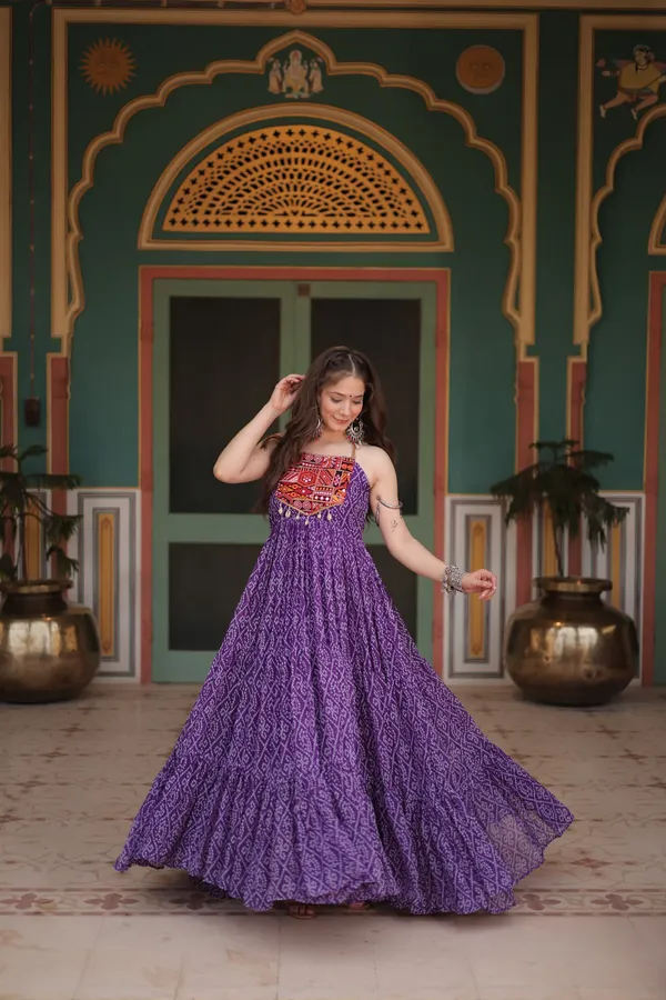 Multicolor_Premium_Bandhani_Fusion_Gown