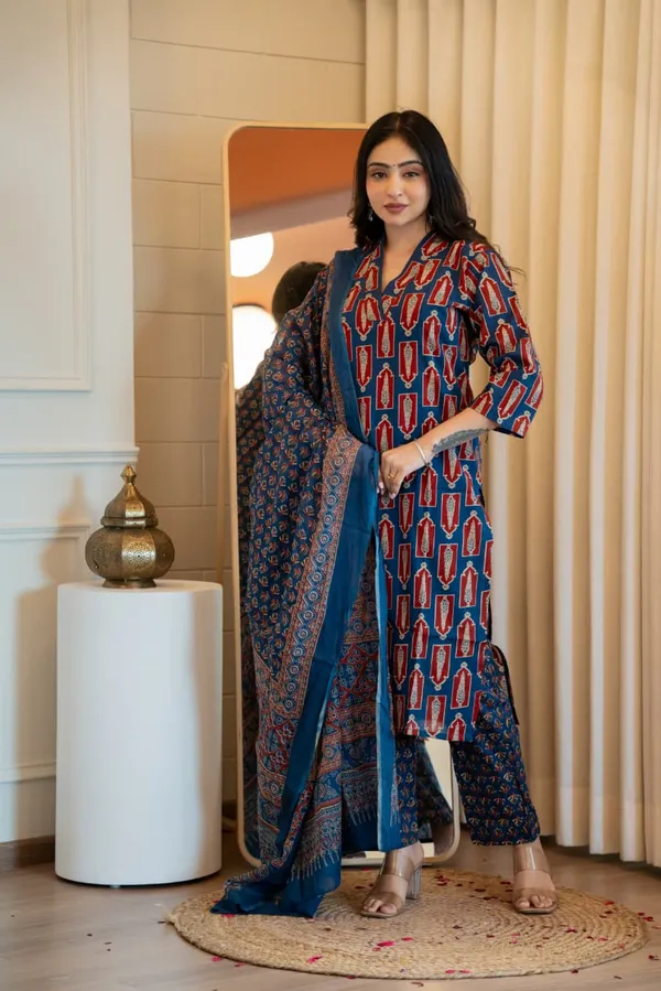 Multicolor_Cambric_Cotton_Premium_&_Elegant_Kurta_&_Pant_Set_With_Dupatta_For_Women