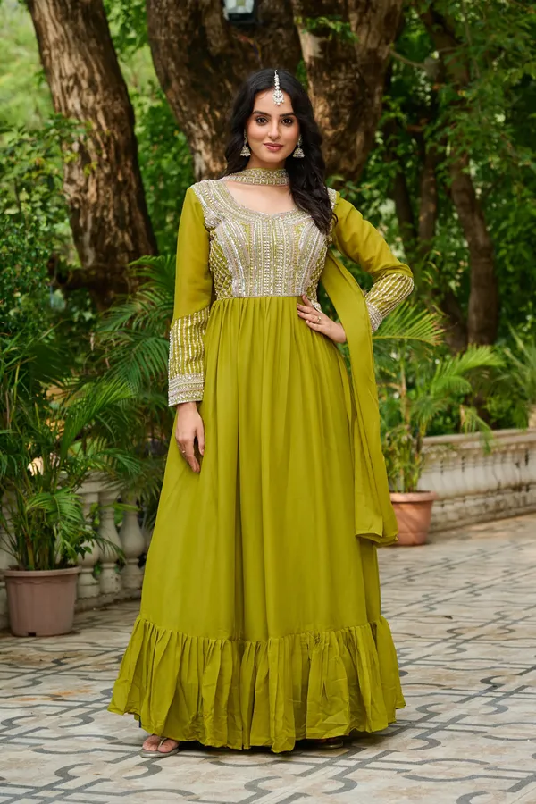 Royal_Star_Georgette_Beads_Sequins_Designer_Anarkali_Gown_With_Dupatta