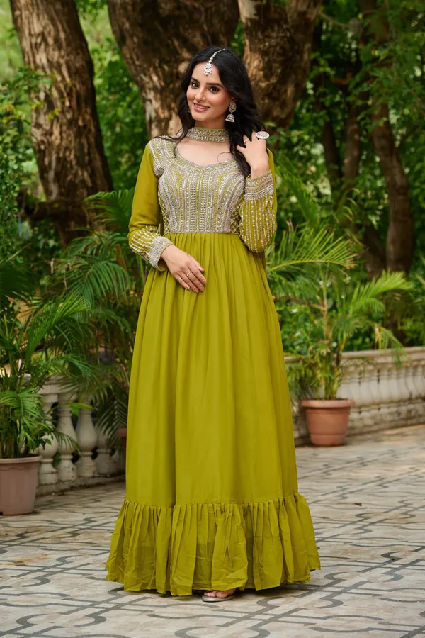 Royal_Star_Georgette_Beads_Sequins_Designer_Anarkali_Gown_With_Dupatta