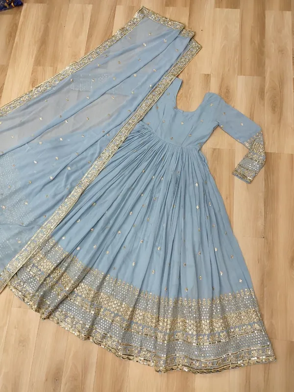 Premium_Faux_Georgette_Embroidered_Gown_With_Dupatta