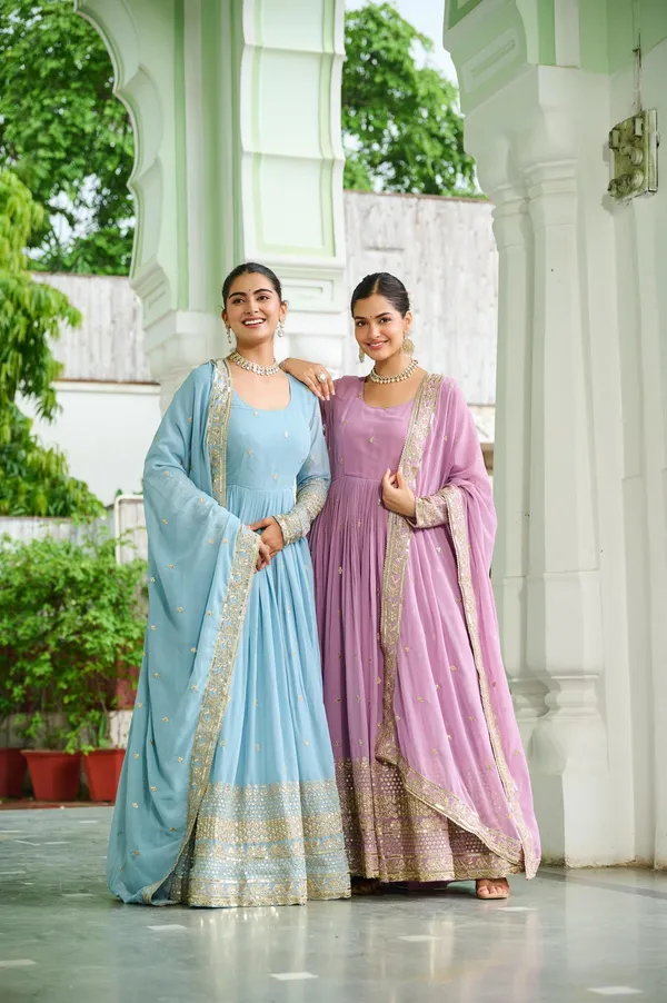 Premium_Faux_Georgette_Embroidered_Gown_With_Dupatta