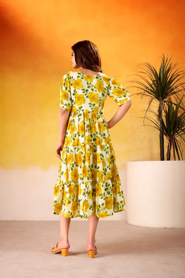 Yellow_Floral_Silk_Gown_For_Women