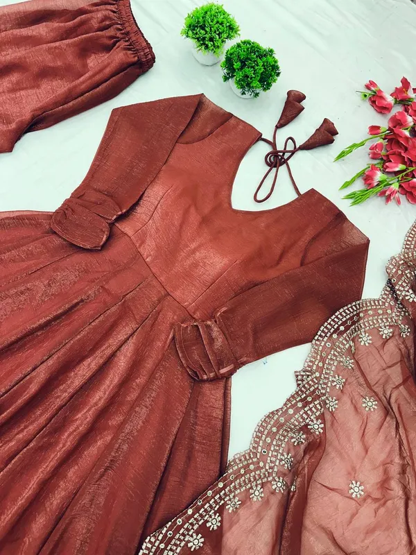 Luxury_Fandy_Silk_4.5_Meter_Flair_Anarkali_Set_With_Heavy_Sequins_Dupatta