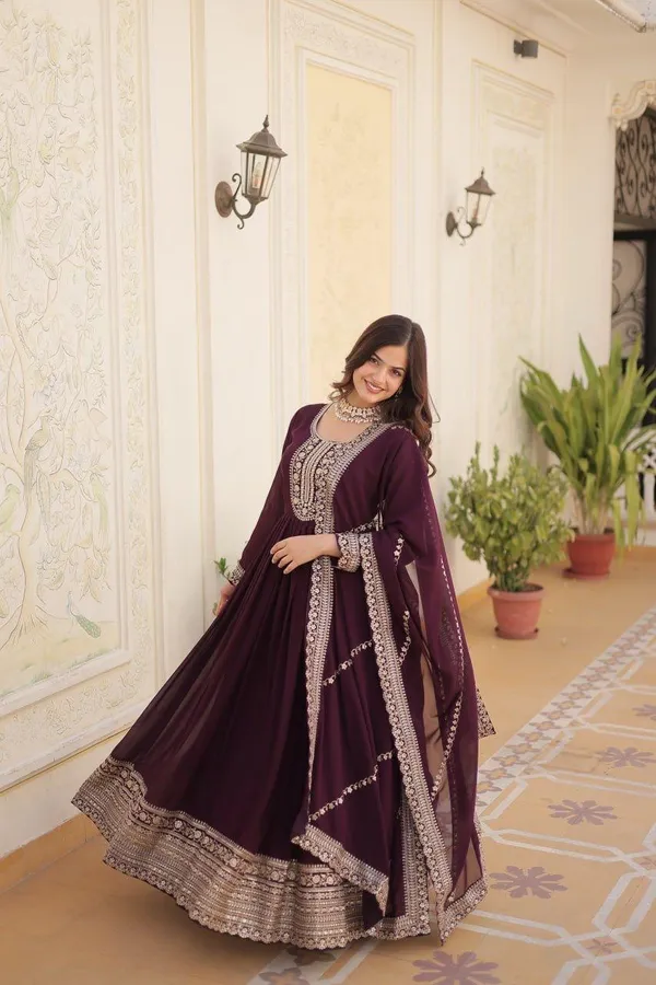 Premium_Faux_Blooming_Sequins_Embroidered_Gown_With_Arco_Cut_Dupatta