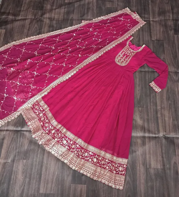 Premium_Faux_Blooming_Sequins_Embroidered_Gown_With_Arco_Cut_Dupatta