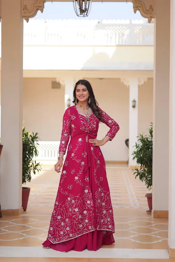 Premium_Faux_Georgette_Designer_Embroidered_Choli_Palazzo_Set