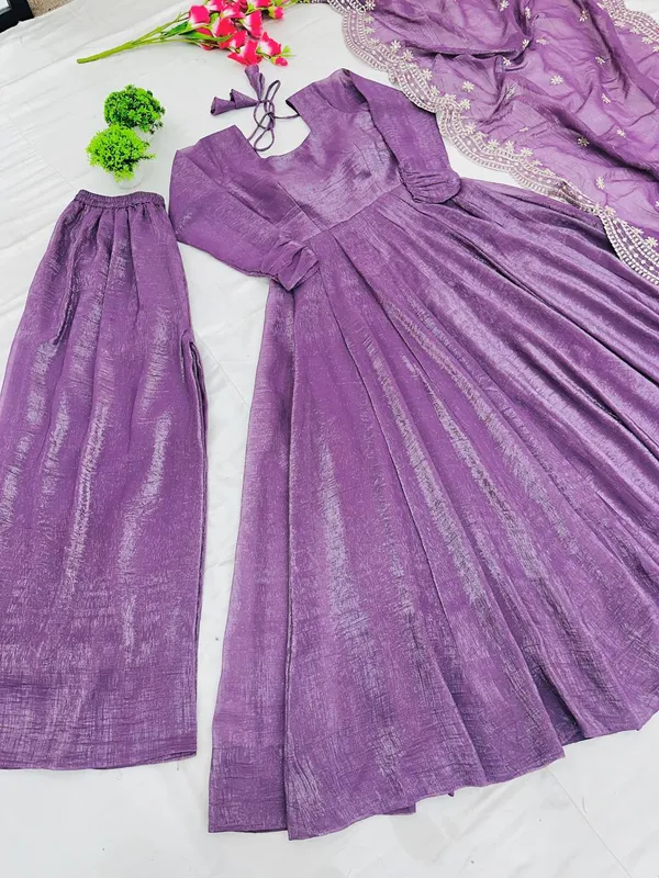 Luxury_Fandy_Silk_4.5_Meter_Flair_Anarkali_Set_With_Heavy_Sequins_Dupatta