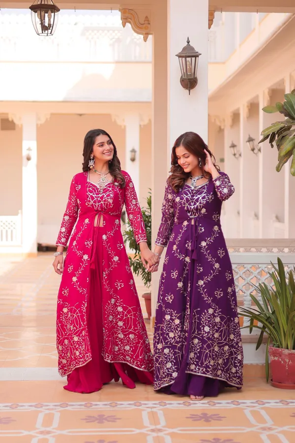 Premium_Faux_Georgette_Designer_Embroidered_Choli_Palazzo_Set