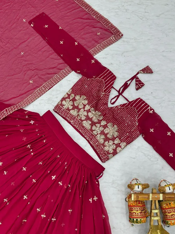 Premium_Festive_Sequins_Embroidered_Faux_Georgette_Lehenga_Choli_Set