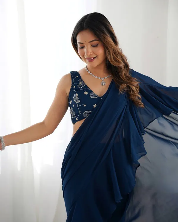 Navy_Blue_Cotton_Premium_&_Elegant_Crop_Top_&_Sharara_Set_With_Dupatta_For_Women