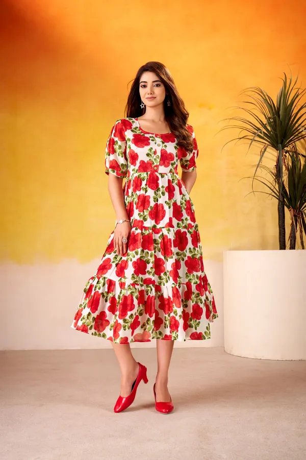 Red_Floral_Silk_Gown_For_Women