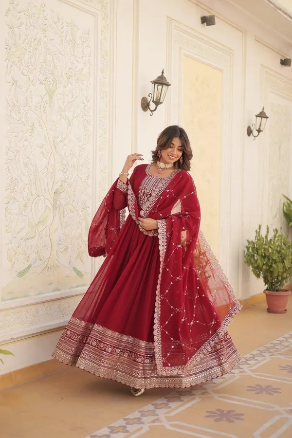 Premium_Faux_Blooming_Sequins_Embroidered_Gown_With_Arco_Cut_Dupatta