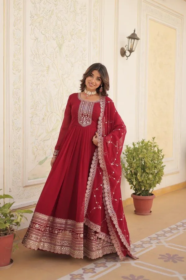 Premium_Faux_Blooming_Sequins_Embroidered_Gown_With_Arco_Cut_Dupatta