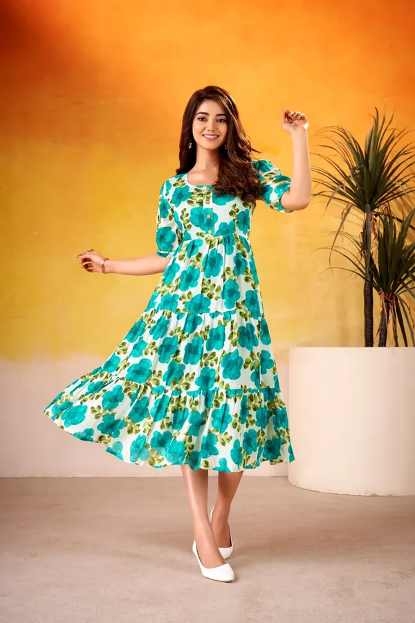 Sky_Blue_Floral_Silk_Gown_For_Women