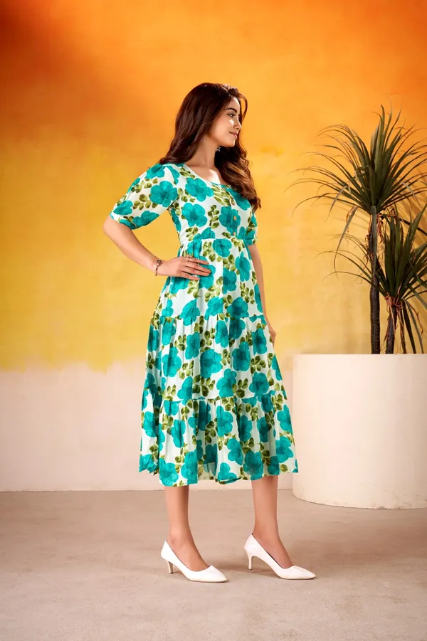 Sky_Blue_Floral_Silk_Gown_For_Women