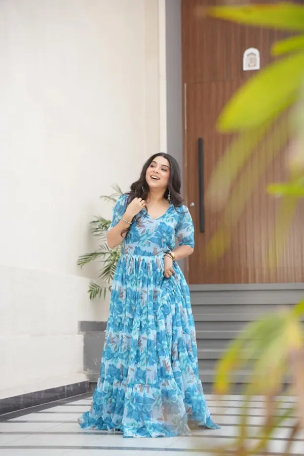 Sky_Blue_Flair_Floral_Printed_Faux_Georgette_Gown