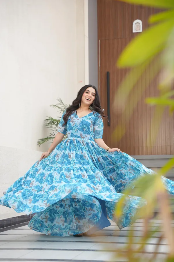 Sky_Blue_Flair_Floral_Printed_Faux_Georgette_Gown