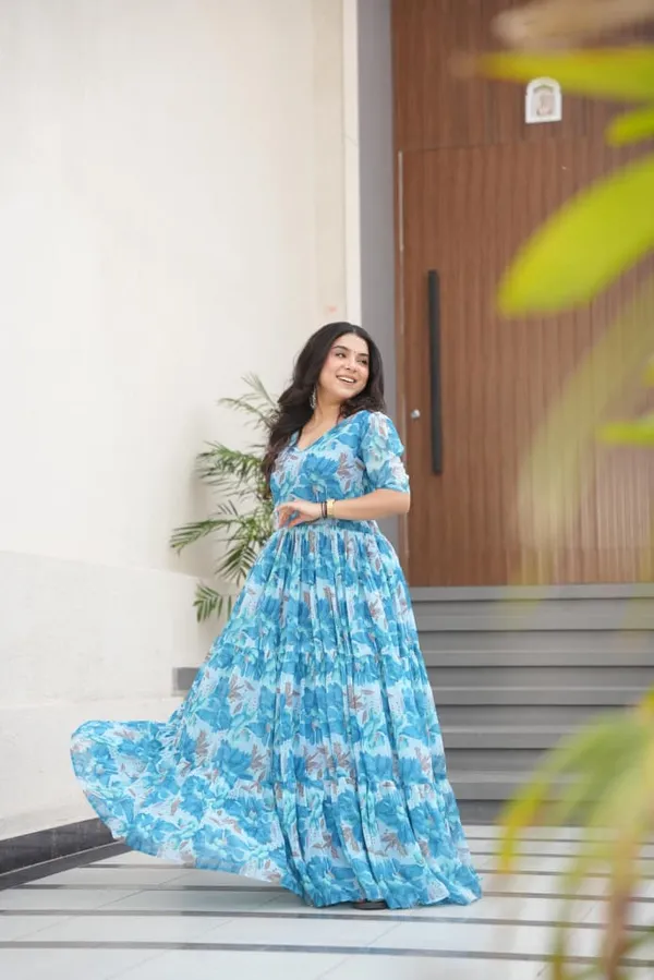 Sky_Blue_Flair_Floral_Printed_Faux_Georgette_Gown