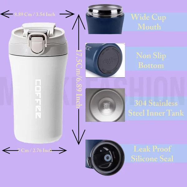 White_Stainless_Steel_Leak_Proof_Tumbler_Hot_And_Cold_With_Handle,_Lid_&_Straw_(400_Ml)