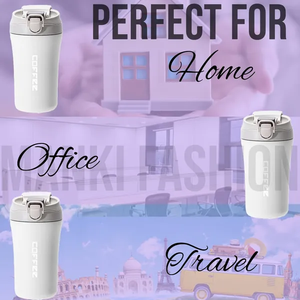 White_Stainless_Steel_Leak_Proof_Tumbler_Hot_And_Cold_With_Handle,_Lid_&_Straw_(400_Ml)