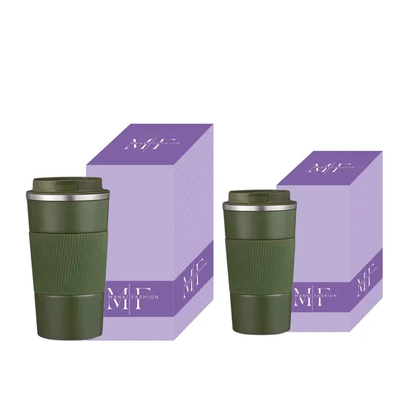 Military_Green_Insulated_Coffee_Tumbler_With_Spill_Proof_Flip_Lid_|_Stainless_Steel_(Set_Of_2)_(380_Ml_&_510_Ml)