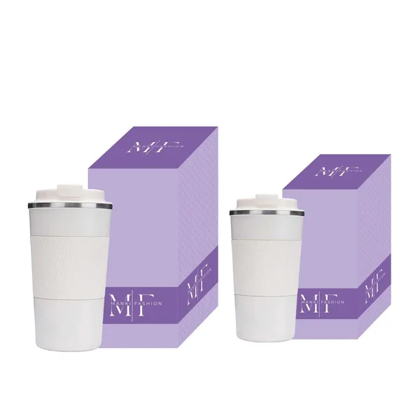 White_Insulated_Coffee_Tumbler_With_Spill_Proof_Flip_Lid_|_Stainless_Steel_(Set_Of_2)_(380_Ml_&_510_Ml)
