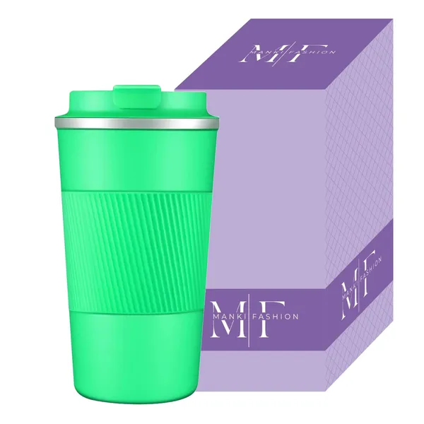 Fruit_Green_Stainless_Steel_Reusable_Insulated_Coffee_Cup_With_Leakproof_Lid