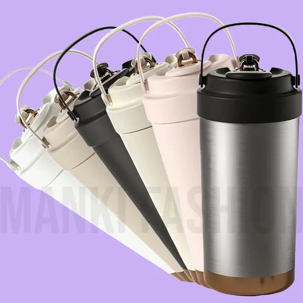 Silver_Insulated_Coffee_Tumblers_With_Dual-Use_Lid_And_Straw_With_Handle_|_Stainless_Steel_(500_Ml)