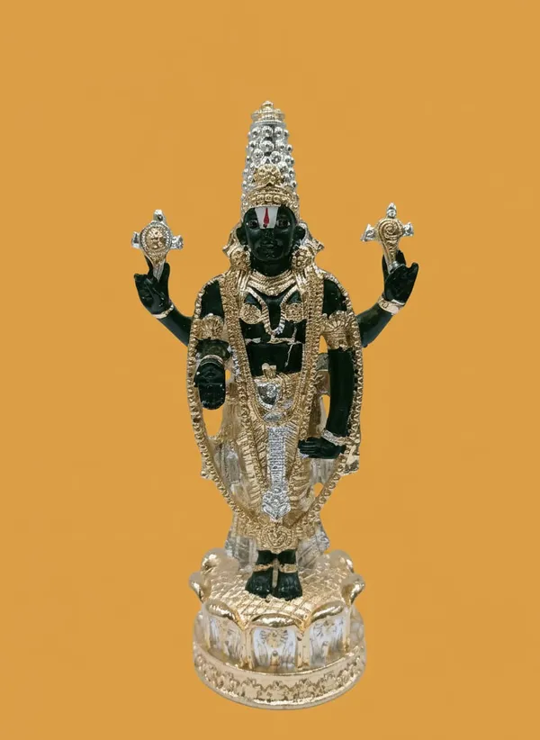 Premium_999_5"__Silver_&_Gold_Plated_Kamal_Balaji_-_Gold_And_Silver_For_Pooja_Room