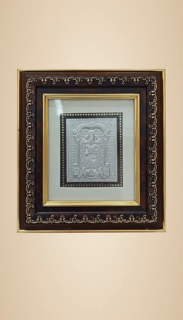 Premium_Silver_Hathi_Chap_No1_Frame_Balaji_For_Pooja_Room
