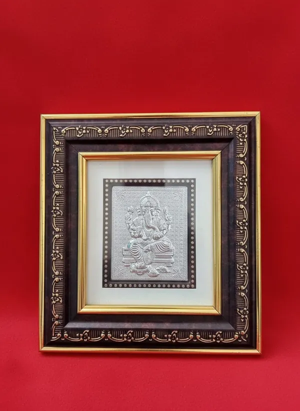 Premium_Silver_Hathi_Chap_No1_Frame_Ganesha_For_Pooja_Room
