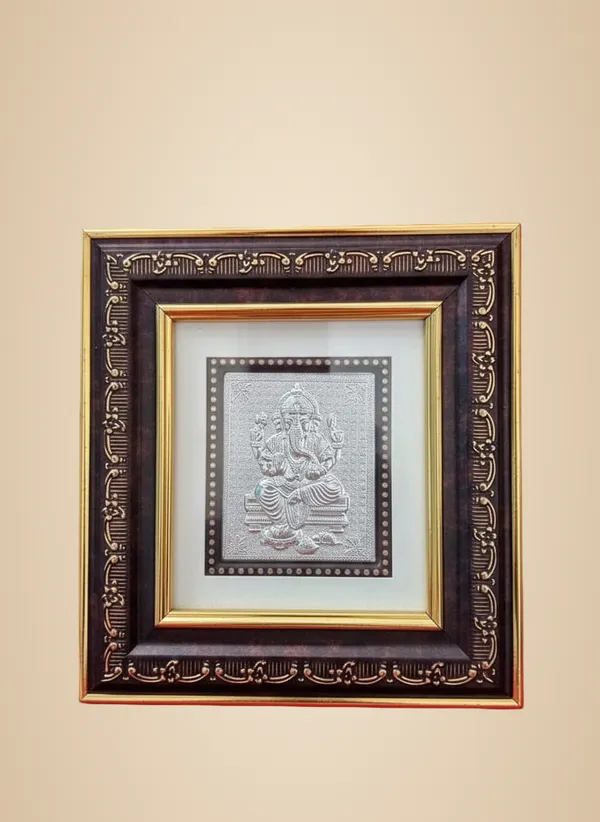 Premium_Silver_Hathi_Chap_No1_Frame_Ganesha_For_Pooja_Room