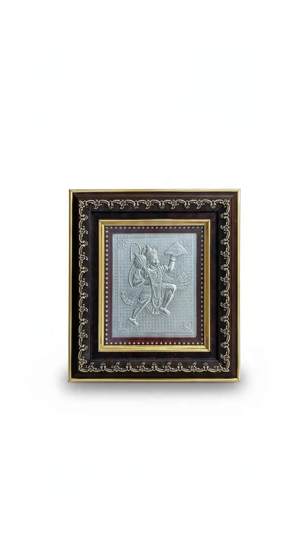 Premium_Silver_Hathi_Chap_No2_Frame_Hanuman_For_Pooja_Room