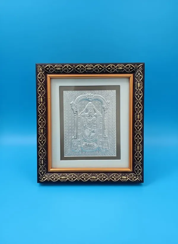 Premium_Silver_Mini_Frame_Balaji_For_Pooja_Room