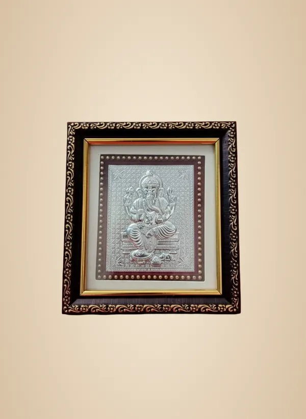 Premium_999_Silver_No_1_Frame_Ganesh_For_Pooja_Room