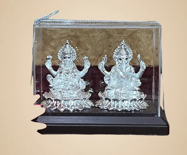 Premium_999_Silver_Plated_Ganesh_Lakshmi_For_Pooja_Room