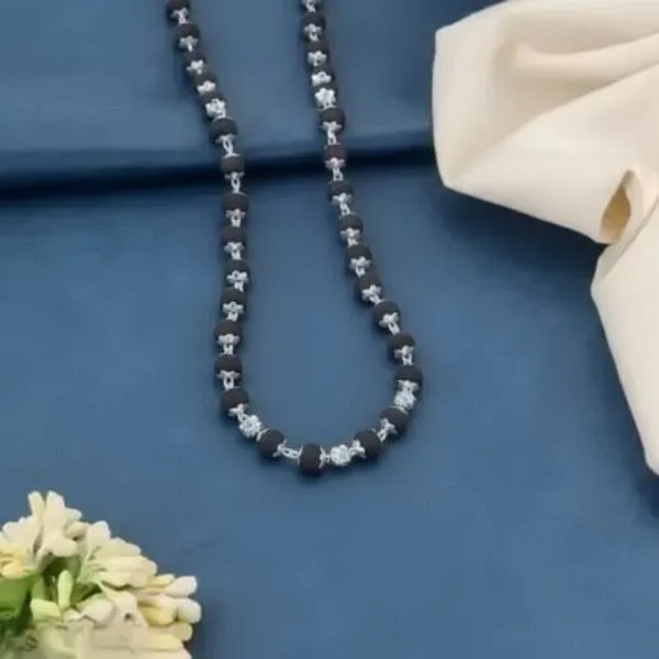 Premium_Pure_Silver_Capped_Karungali_Mala_-_54_Beeds_For_Pooja_Room