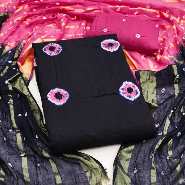 Unstitched_Suit_Dress_Material_|_Pure_Cotton_Hand_Bandhej_Bandhani_|_Premium_Unstitched_Suit_Material_For_Her_|_4.20_Meter_Top_&_Bottom_With_2_Meter_Dupatta
