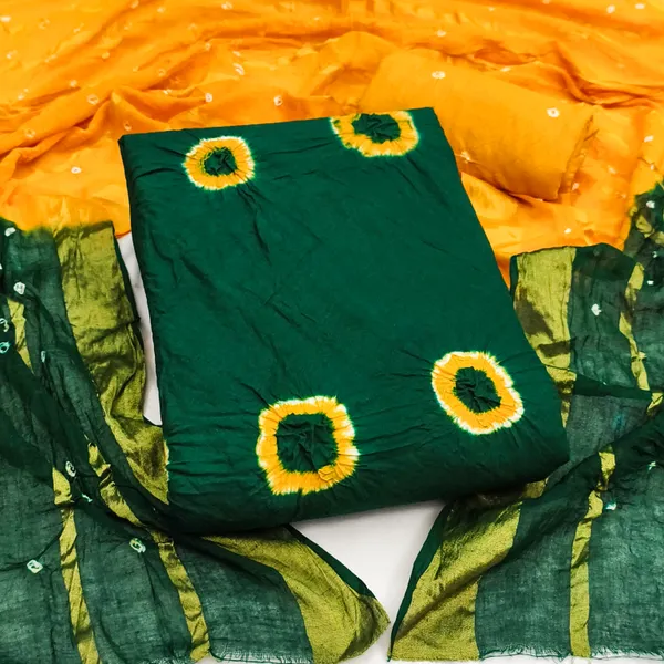Unstitched_Suit_Dress_Material_|_Pure_Cotton_Hand_Bandhej_Bandhani_|_Premium_Unstitched_Suit_Material_For_Her_|_4.20_Meter_Top_&_Bottom_With_2_Meter_Dupatta