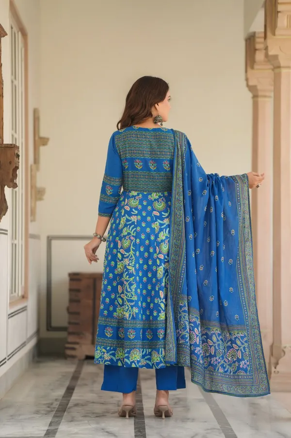 Blue_Angrakha_Anarkali_Cotton_Suit_Set